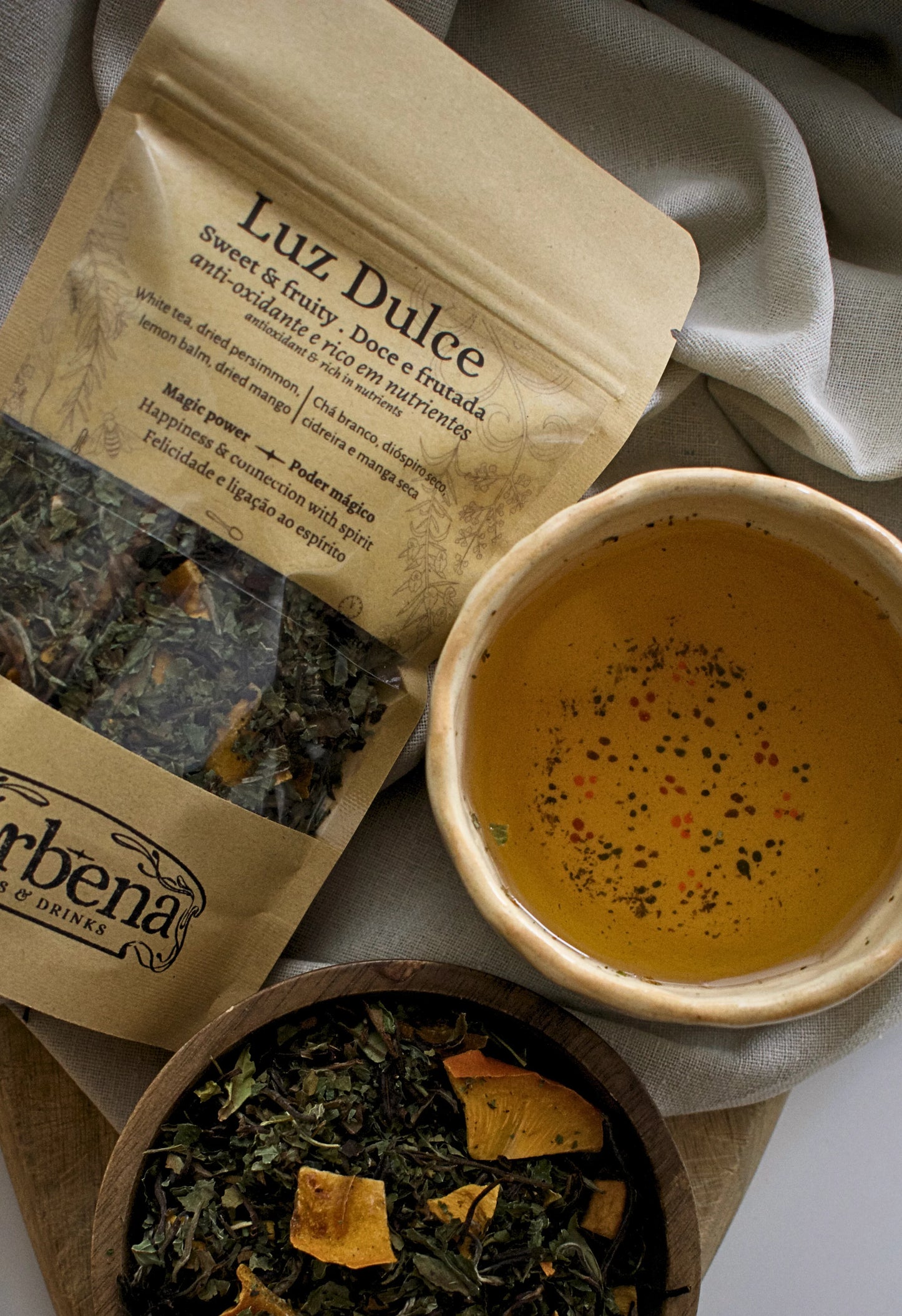 Herbal Tea - Luz Dulce with White Tea & Mango | Sweet & fruity - Verbena herbals