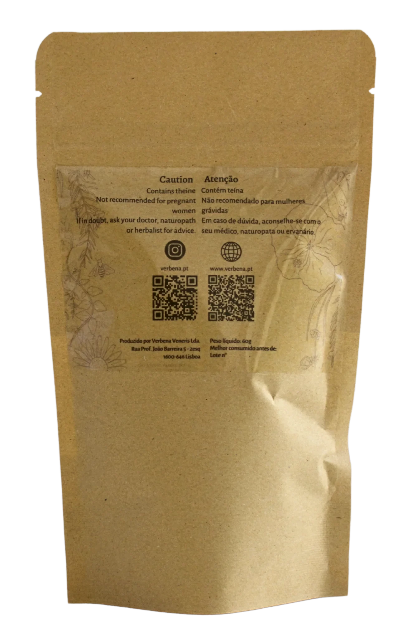 Herbal Tea - Mind Tonic - Blend with Yerba Mate | Mental Clarity - Verbena herbals