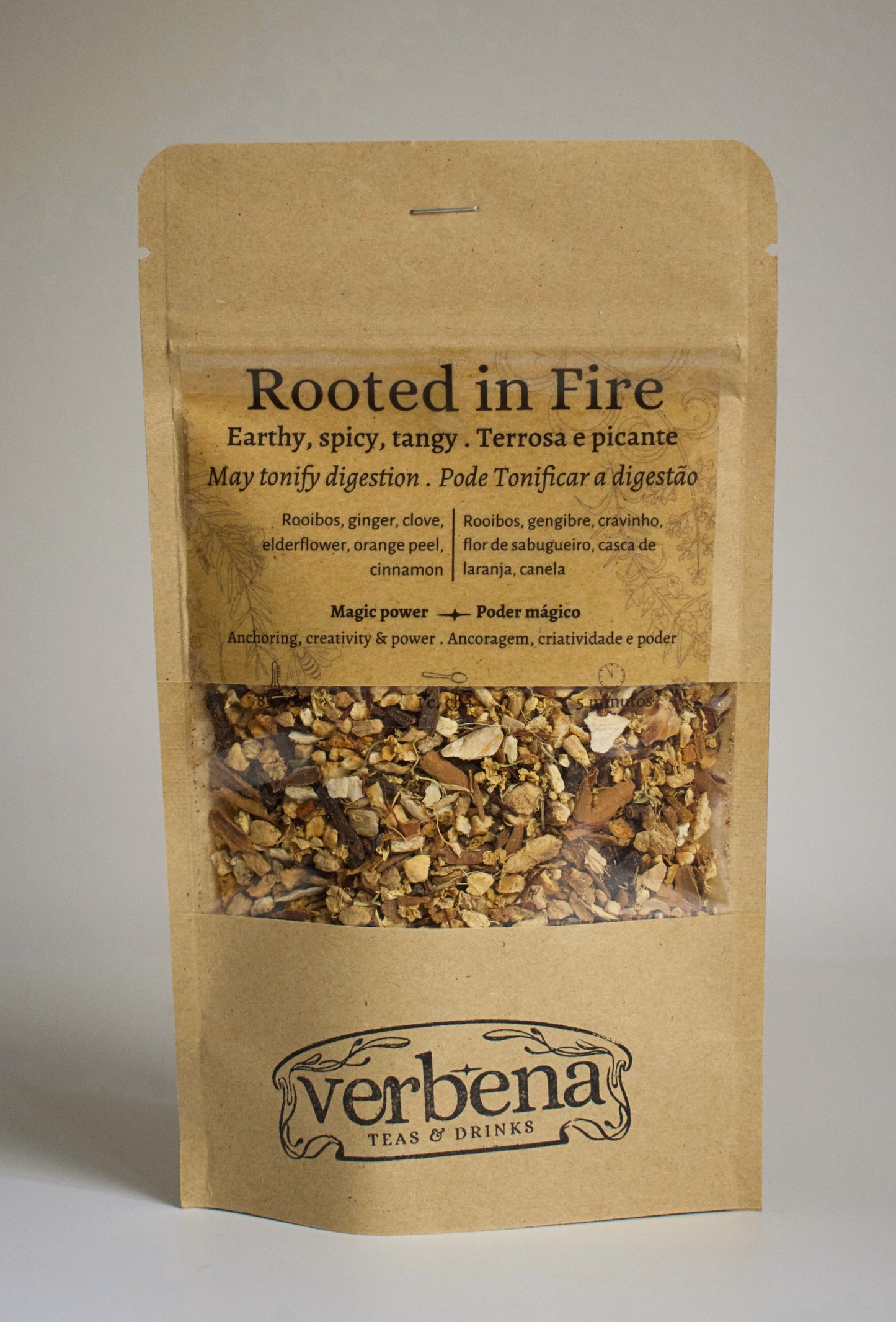Infusão de Ervas - Rooted in Fire | Mistura de Especiarias quentes com Rooibos vermelho