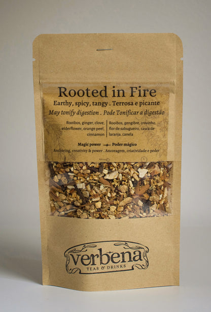 Infusão de Ervas - Rooted in Fire | Mistura de Especiarias quentes com Rooibos vermelho