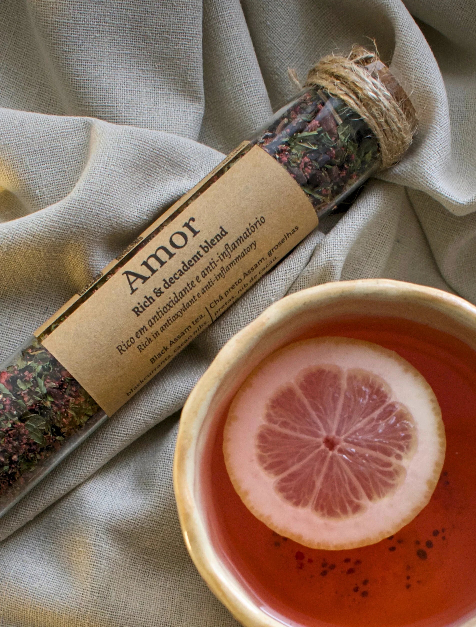 Herbal Tea - Amor - with Cacao nibs | Love & Self-Care Tea - Low